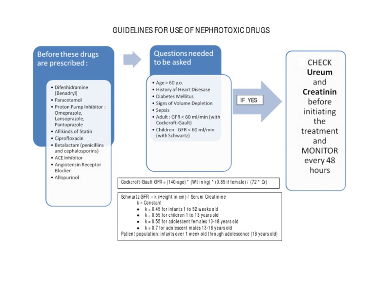 Guidelines For Use of Nephrotoxic Drugs PDF