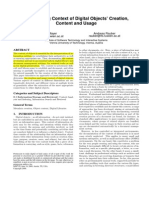 Estabilishig Contxt in Digital Objects PDF