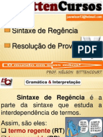 BittenCursos SINTAXE DE REGÊNCIA