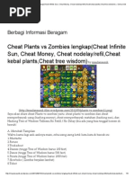 Download Cheat Plants vs Zombies LengkapCheat Infinite Sun Cheat Money Cheat Nodelay_refilCheat Kebal PlantsCheat Tree Wisdom  Serba Unik by Anggita Ari SN242347082 doc pdf