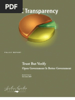 Download Trust But Verify Open government is better government by John Locke Foundation SN24234948 doc pdf