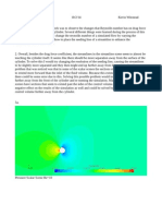 Flow Over Cylinder Varying Re