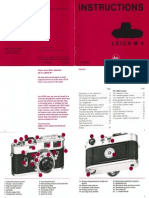 Leica m4 Instruction Manual