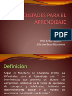 DIFICULTADES PARA EL APRENDIZAJE.pptx