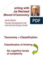 Blooms Taxonomy Presentation