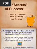 The "Secrets" of Success: 17 Important Lessons You Can Borrow From Athletics