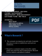 Presentation On Research Design