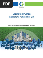 Crompton Greaves Agricultural Pumps Price List