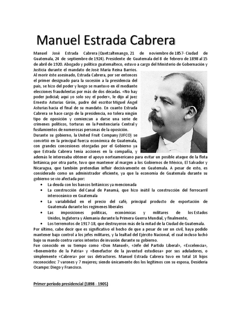 Manuel Estrada Cabrera