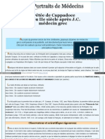 Arétée de Cappadoce Ier Ou IIe Siècle Après J.C. Médecin Grec PDF