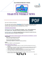 t1 Y5 Weekly Newsletter 9th October 2014