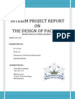 Interim Project Report ON The Design of Packers: Indian School of Mines, Dhanbad