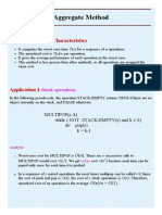 Aggregate Method Characteristics