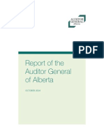 Alberta Auditor General Report - October 2014 Report