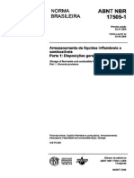 NBR 17505 (Armazenamento Líquidos Combustíveis e Inflamáveis, COMPLETA) PDF