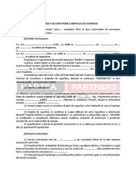 Contract de Constituire a Dreptului de Superficie