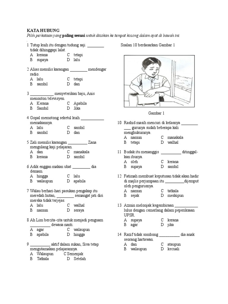 Latihan Kata Hubung