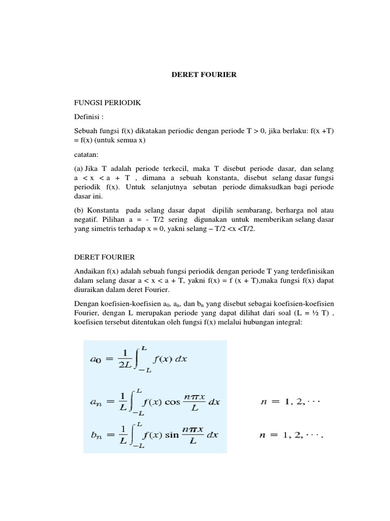 Laporan Deret Fourier