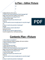 Contents Plan - Editor Picture
