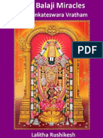 Lord Balaji Miracles and Vratham English Book