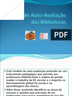 Modelo de Auto-Avaliação Das Bibliotecas