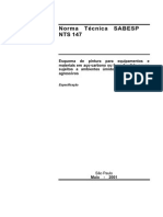 NTS 147 (Pintura Aço-Carbono Ou Ferro Fundido Sujeitos A Ambientes Úmidos e Quimicamente Agressivos) PDF