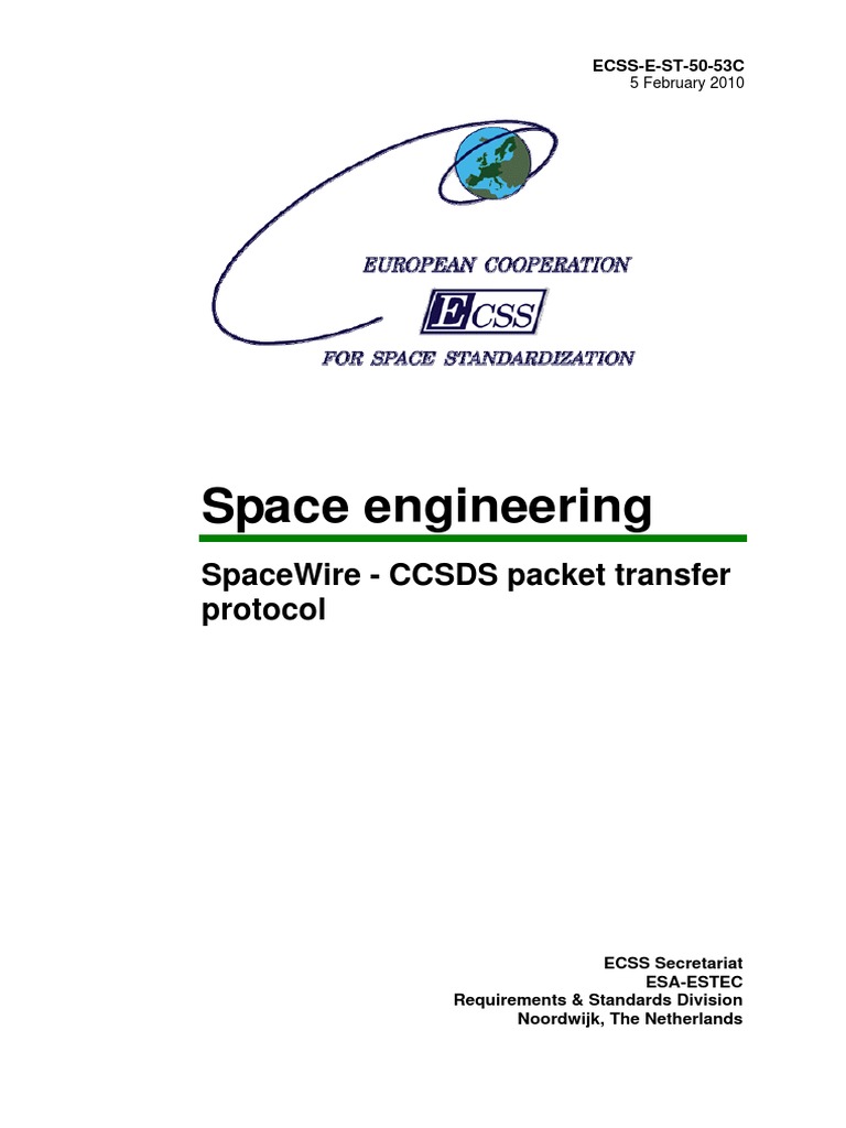 ECSS E ST 50 53C (5february2010) PDF | PDF | Network Packet ...