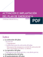 Ud5 - Activación e Implantación Del Plan de Emergencia