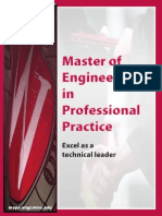 Master of Engineering in Professional Practice