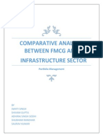 Comparative Analysis Between FMCG and Infrastructure Sector: Portfolio Management
