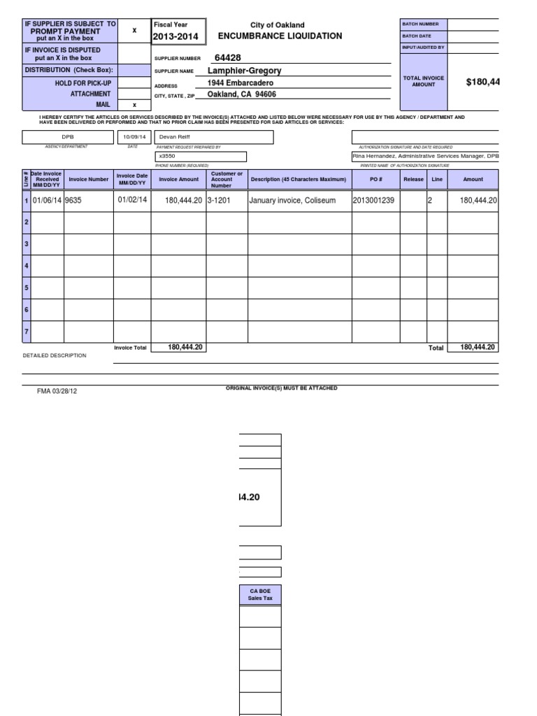 1.2.14 Invoice Cover Sheet | PDF