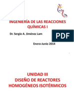 Ingeniería de Las Reacciones Químicas Unidad 3