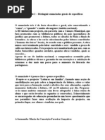 Enunciados Gerais e Especificos