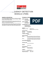 Frequency Detection Module (FDM) : General Description Technical Specification