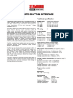 Remote Control Interface: General Description Technical Specification