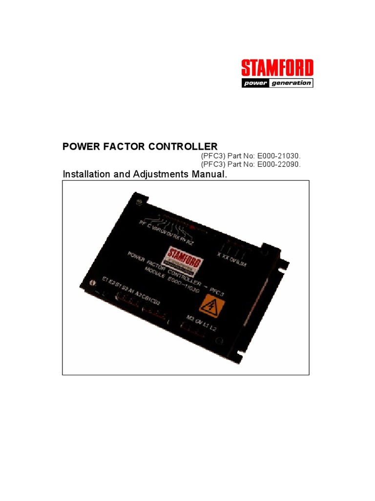 Power Factor Controller: Installation and Adjustments Manual | PDF ...