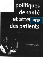 Bruno Dujardin Politiques de Santé Et Attentes Des Patients PDF