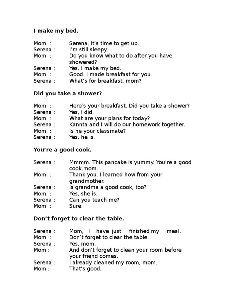 I Make My Bed PDF Leisure Foods