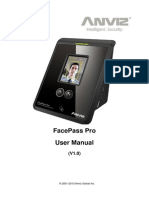 Facepass Pro User Manual: © 2001-2013 Anviz Global Inc