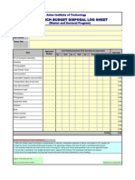 Research Budget Disposal Log Sheet: Asian Institute of Technology