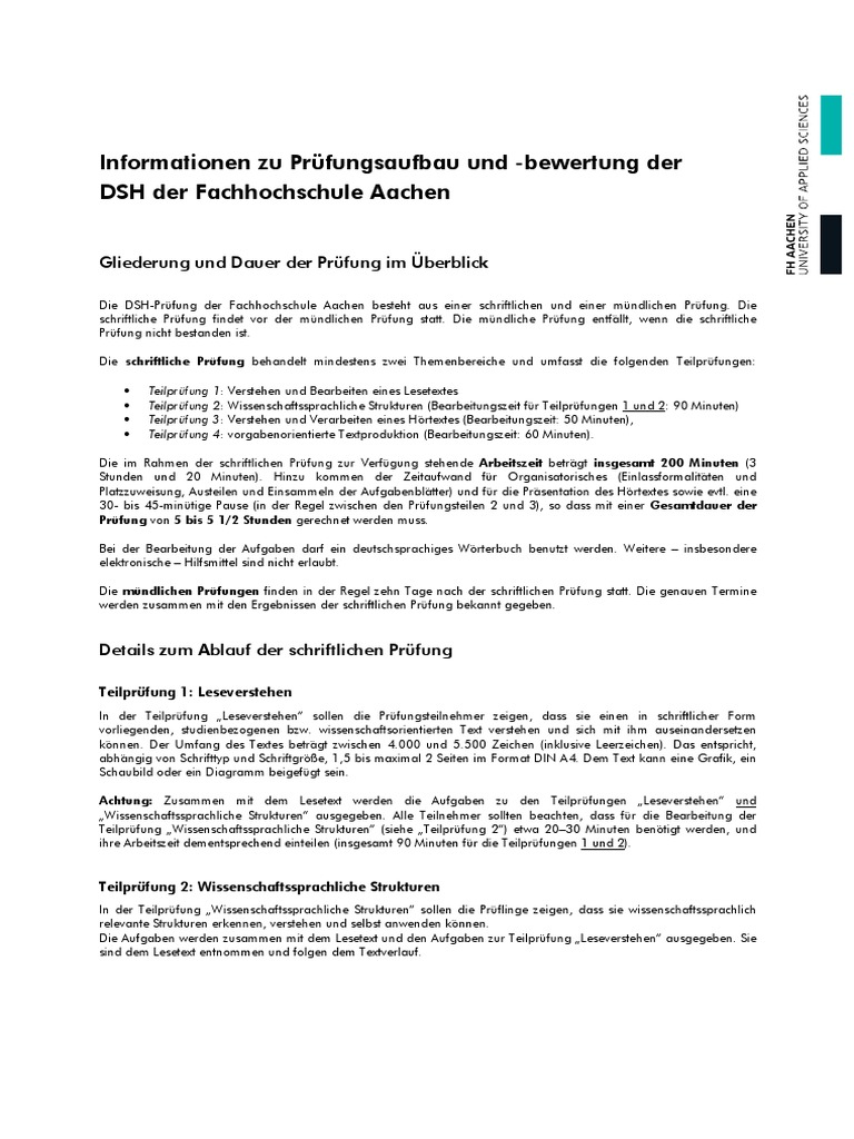 dsh informationsblatt pdf pdf
