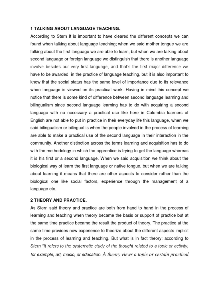 1 Talking About Language Teaching Pdf Pdf Second Language Second