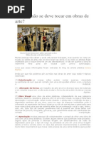 Por que não se deve tocar em obras de arte.docx