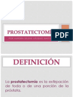 PROSTATECTOMÍA