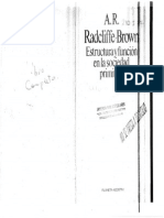 Radcliffe Brown - Estructura Y Función en la Sociedad Primitiva.PDF
