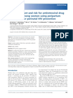 CD4+ Cell Count and Risk For Antiretroviral Drug Resistance Among Women Using Peripartum Nevirapine For Perinatal HIV Prevention PDF