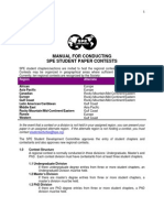 Manual For Conducting Spe Student Paper Contests: Region Alternate