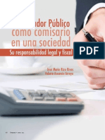 El Contador Público Como Comisario en Una Sociedad PDF