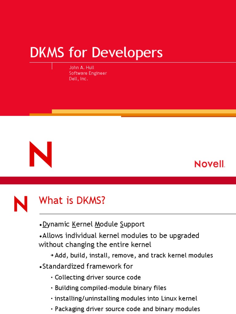 Dkms For Developers | PDF | Linux Distribution | Unix Variants