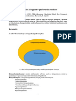 Mikroökonómia - A Fogyasztó Preferencia Rendszer PDF